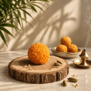Ladoo Glow – Ladoo Shaped Decorative Candles